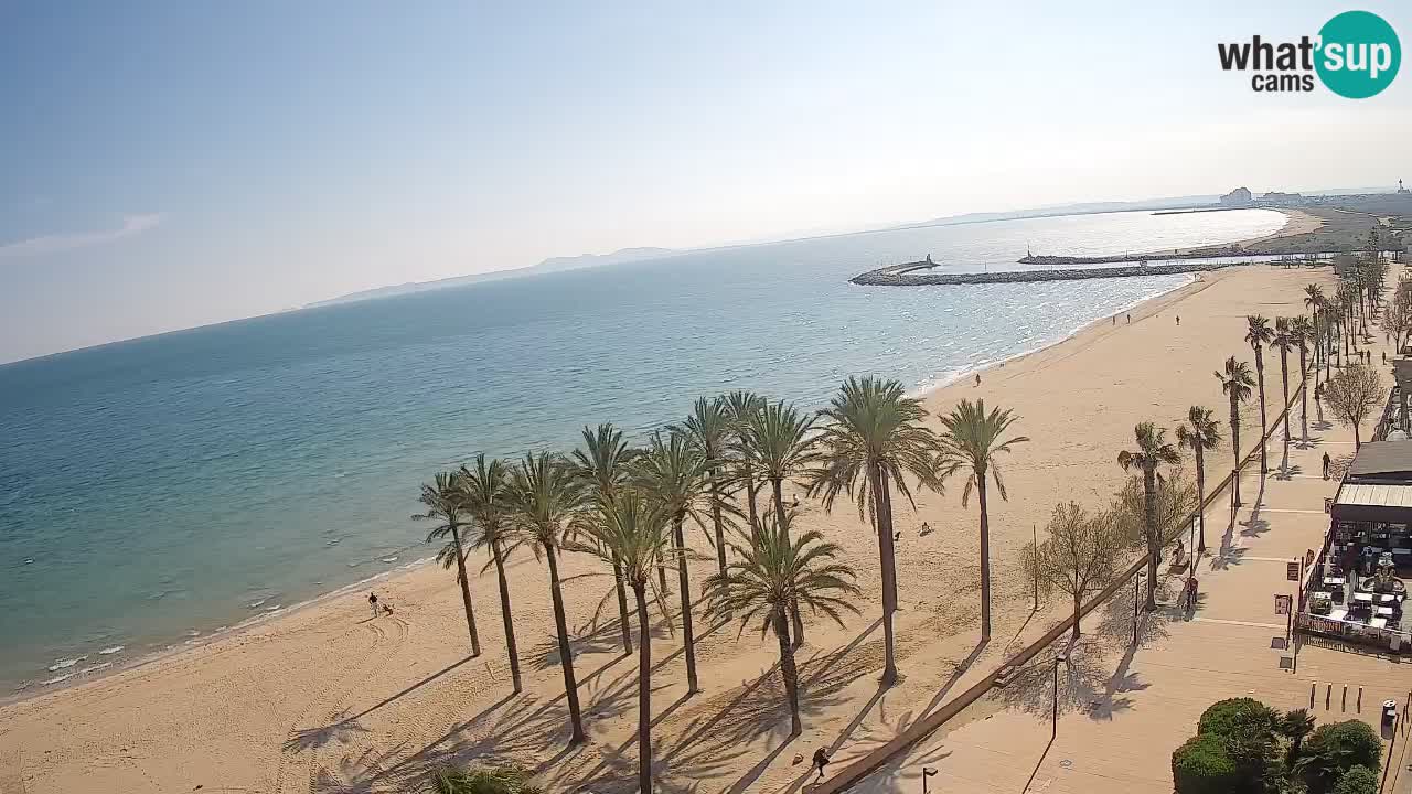 Kamera v Živo Roses plaža – pogled s hotela Montecarlo