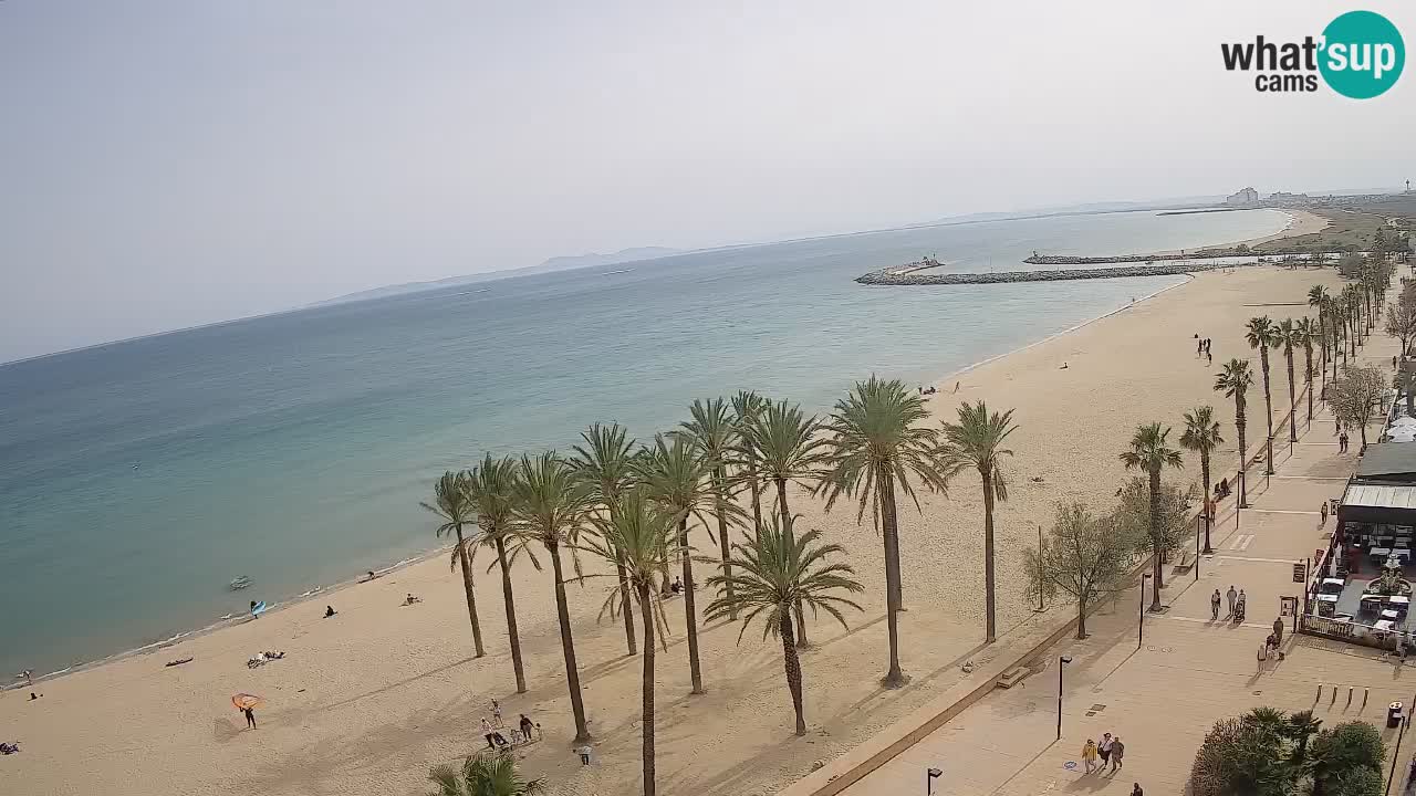 Kamera v Živo Roses plaža – pogled s hotela Montecarlo