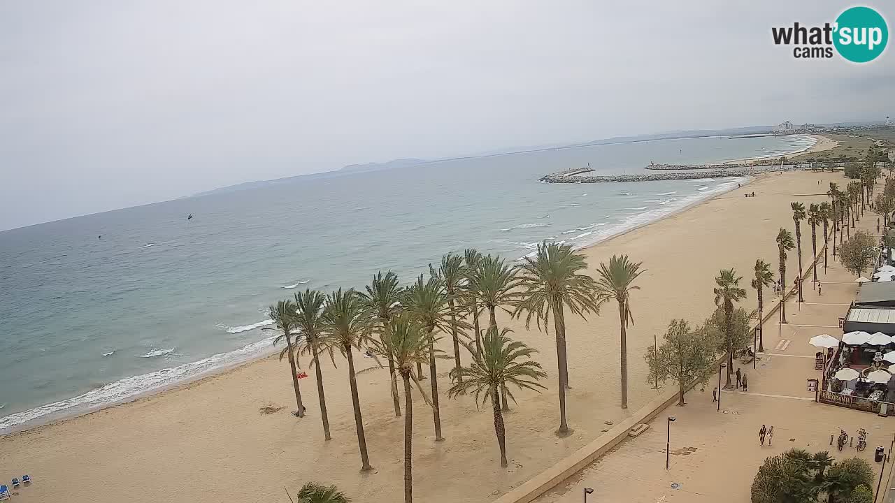 Kamera v Živo Roses plaža – pogled s hotela Montecarlo