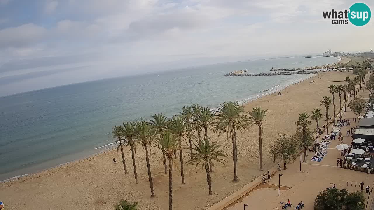 Kamera v Živo Roses plaža – pogled s hotela Montecarlo