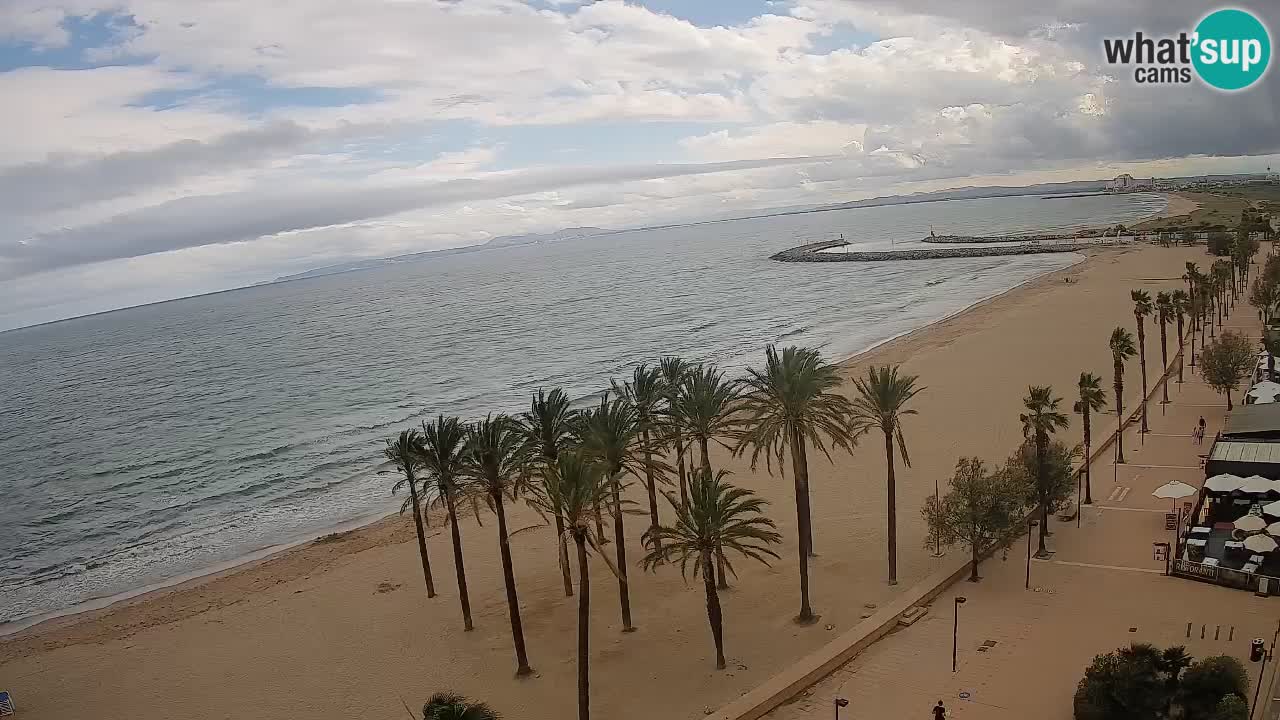 Kamera v Živo Roses plaža – pogled s hotela Montecarlo