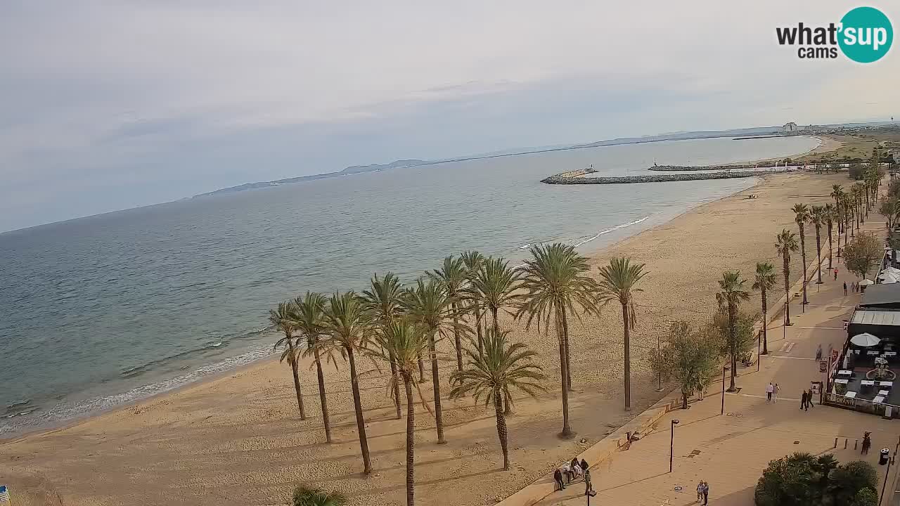 Kamera v Živo Roses plaža – pogled s hotela Montecarlo