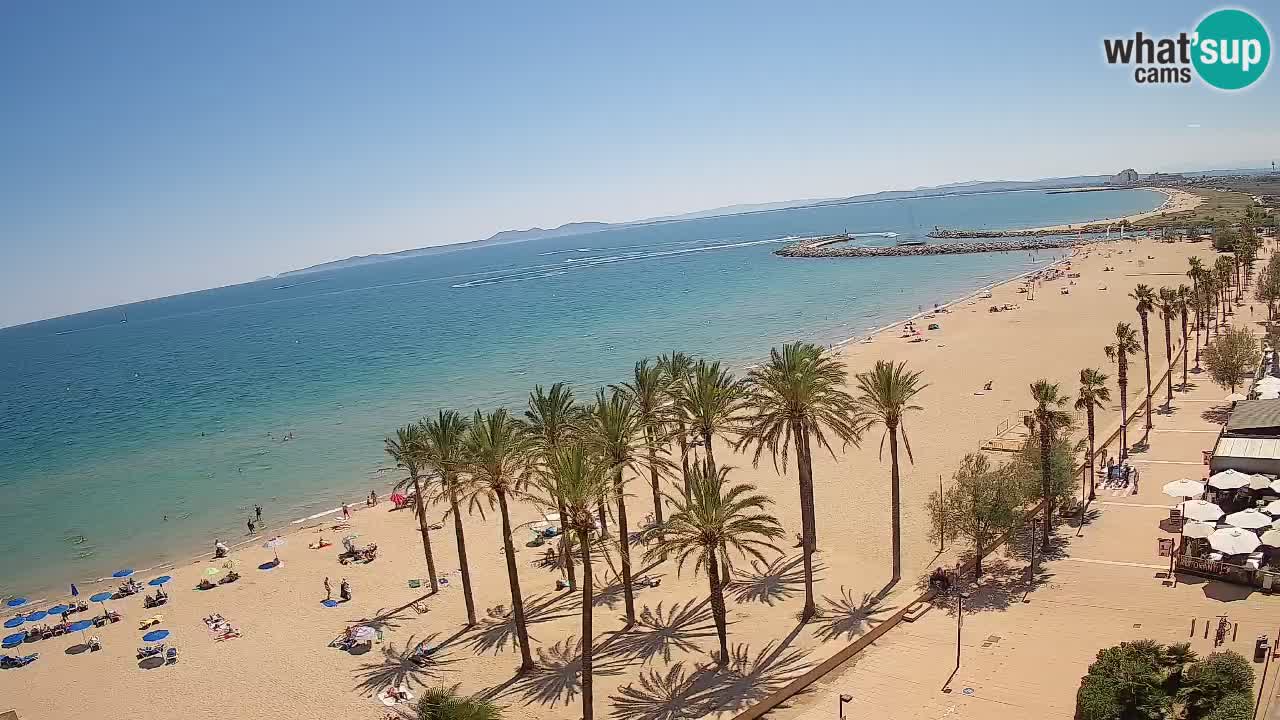 Kamera v Živo Roses plaža – pogled s hotela Montecarlo