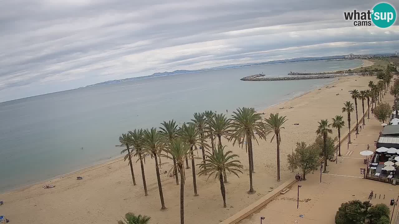 Kamera v Živo Roses plaža – pogled s hotela Montecarlo