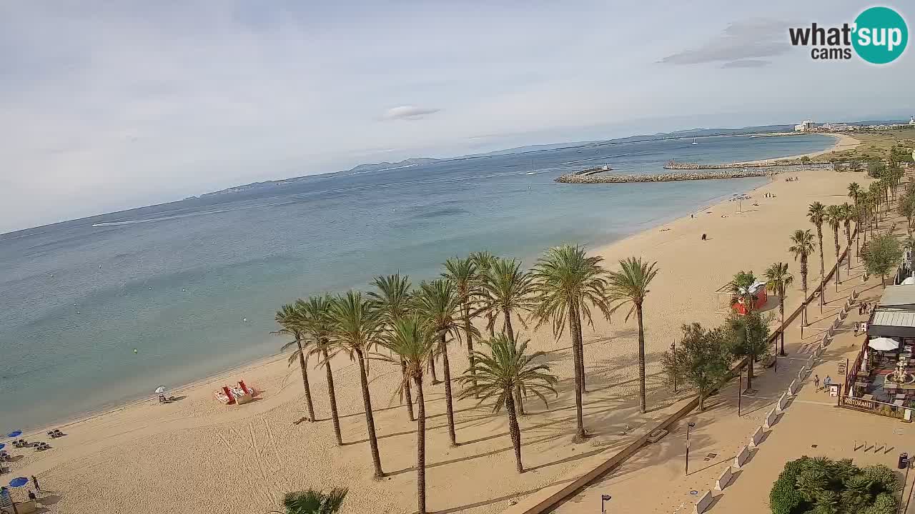 Kamera v Živo Roses plaža – pogled s hotela Montecarlo