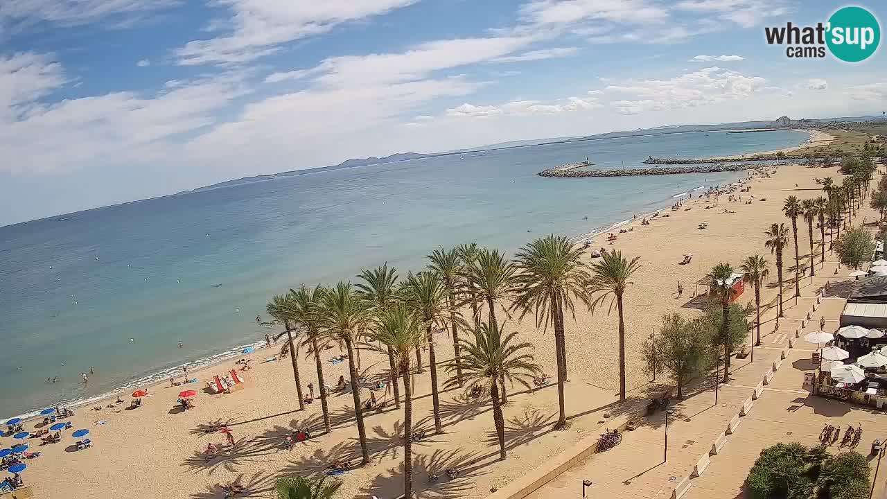 Kamera v Živo Roses plaža – pogled s hotela Montecarlo