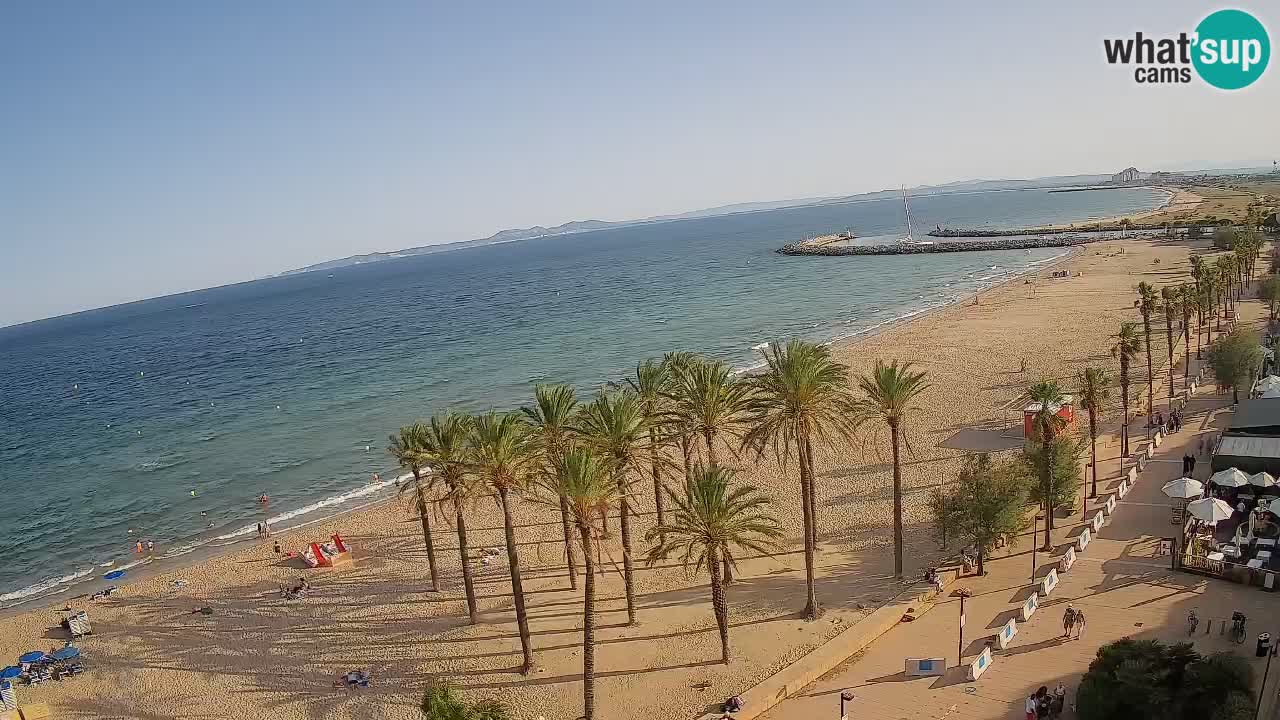 Kamera v Živo Roses plaža – pogled s hotela Montecarlo
