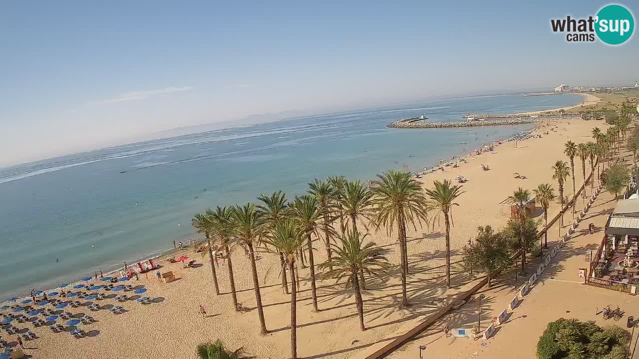 Kamera v Živo Roses plaža – pogled s hotela Montecarlo