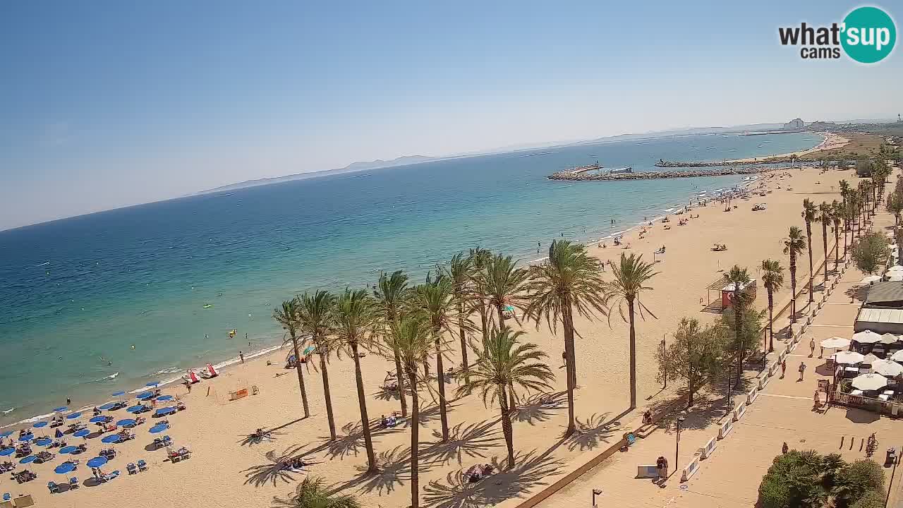 Kamera v Živo Roses plaža – pogled s hotela Montecarlo