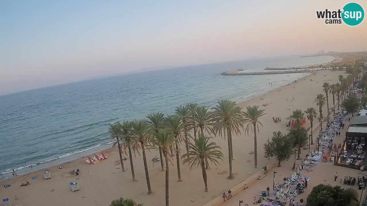 Kamera v Živo Roses plaža – pogled s hotela Montecarlo