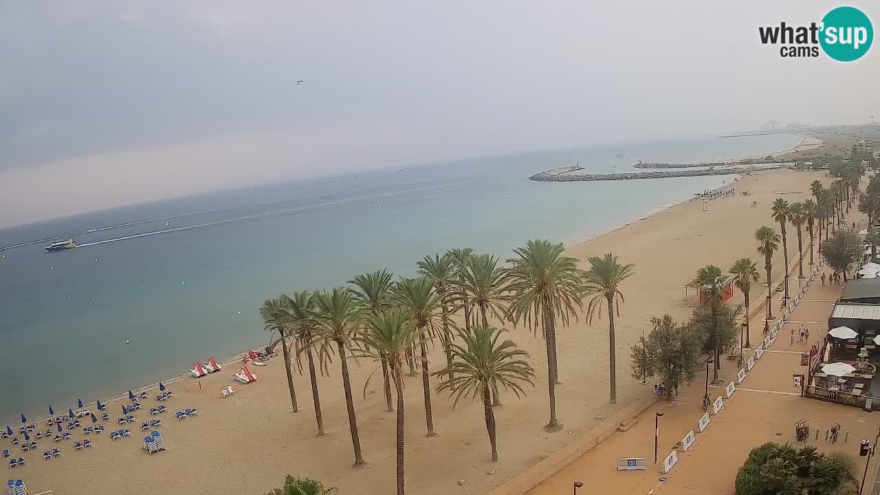 Kamera v Živo Roses plaža – pogled s hotela Montecarlo