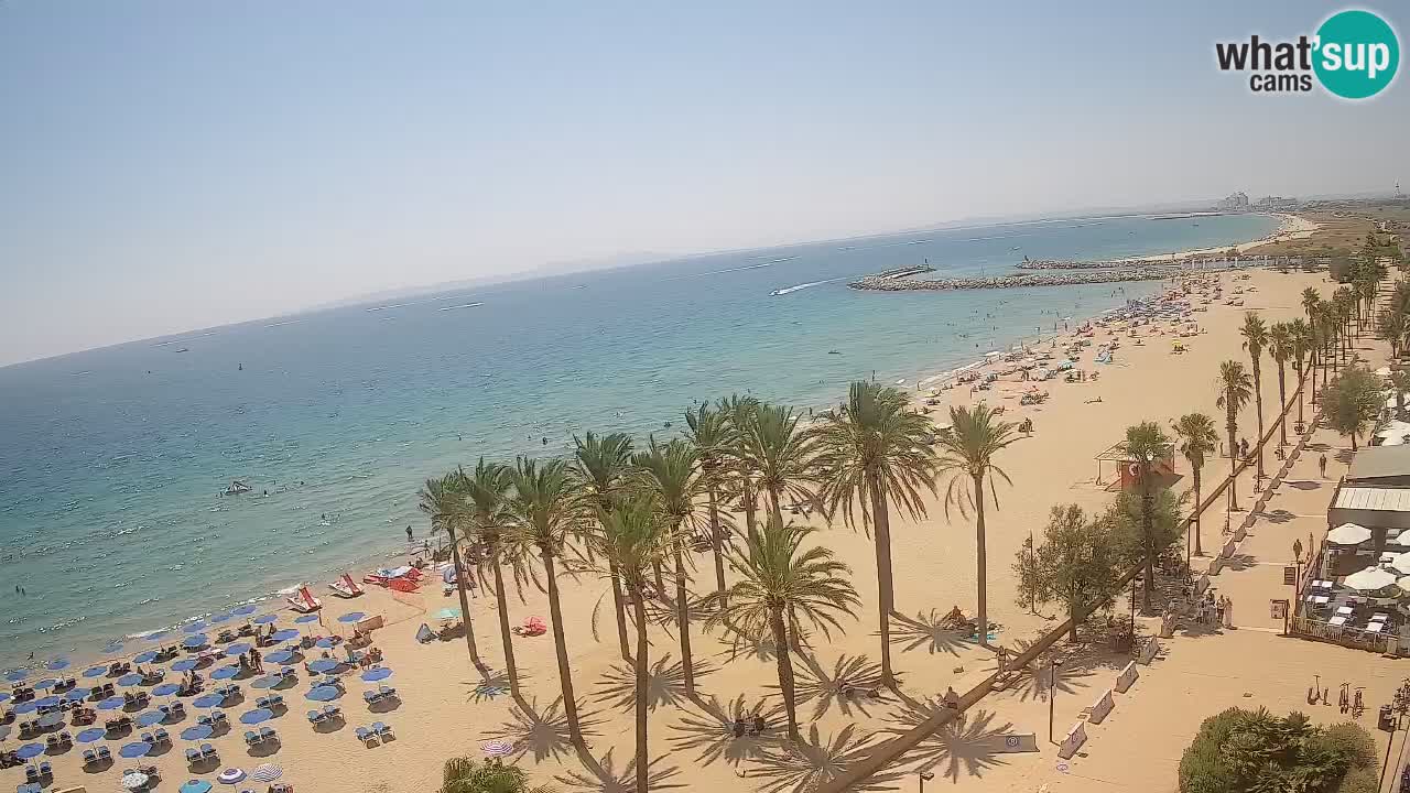 Kamera v Živo Roses plaža – pogled s hotela Montecarlo