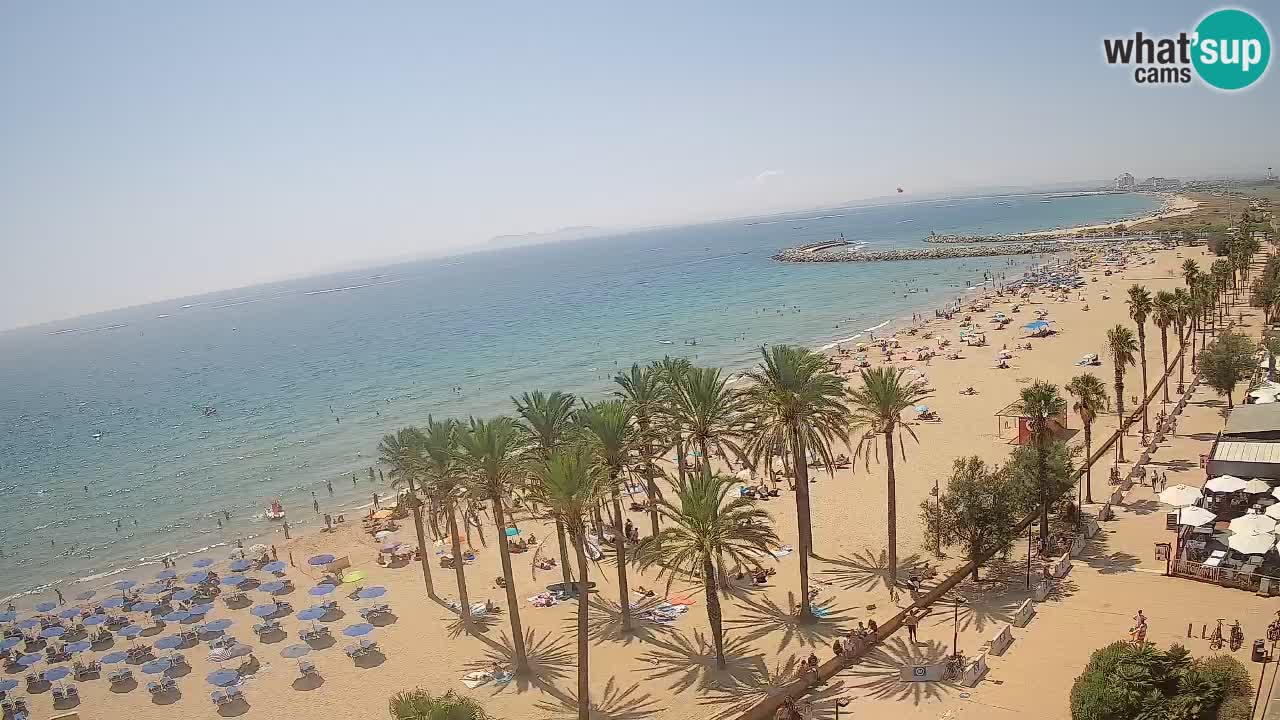 Kamera v Živo Roses plaža – pogled s hotela Montecarlo