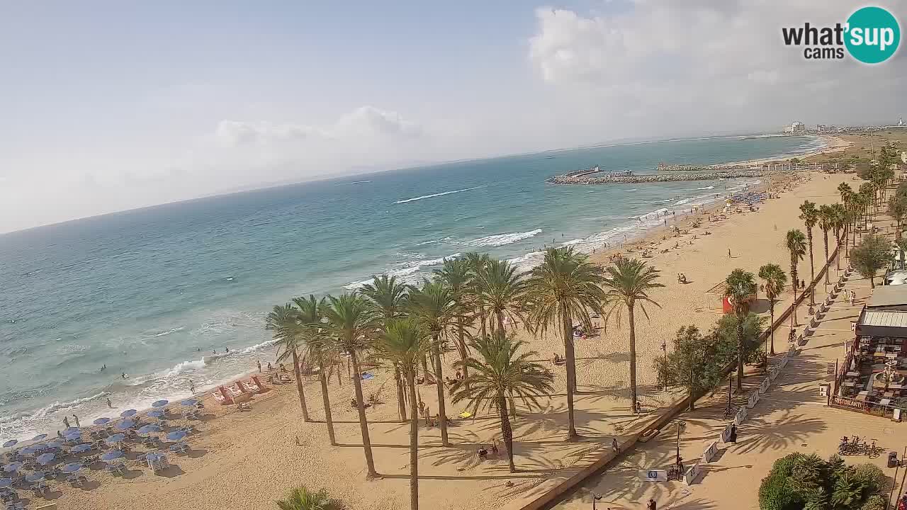 Kamera v Živo Roses plaža – pogled s hotela Montecarlo
