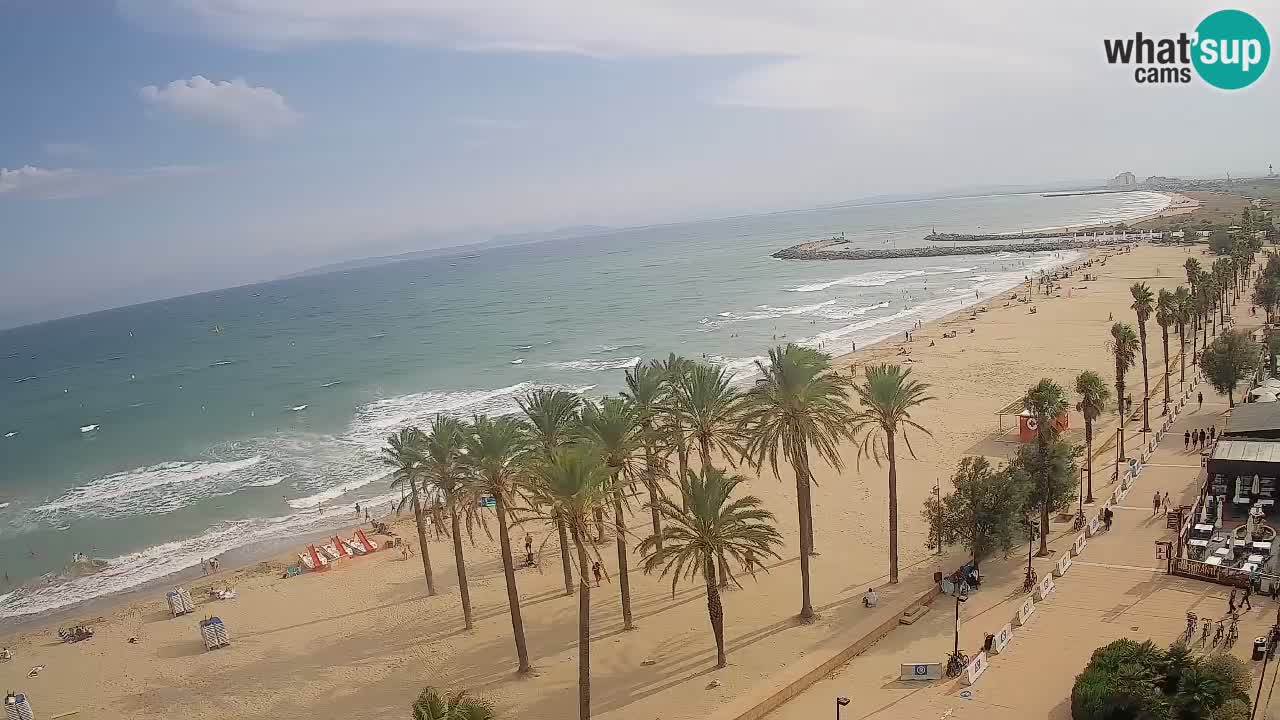 Kamera v Živo Roses plaža – pogled s hotela Montecarlo