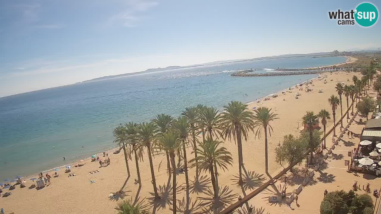 Kamera v Živo Roses plaža – pogled s hotela Montecarlo