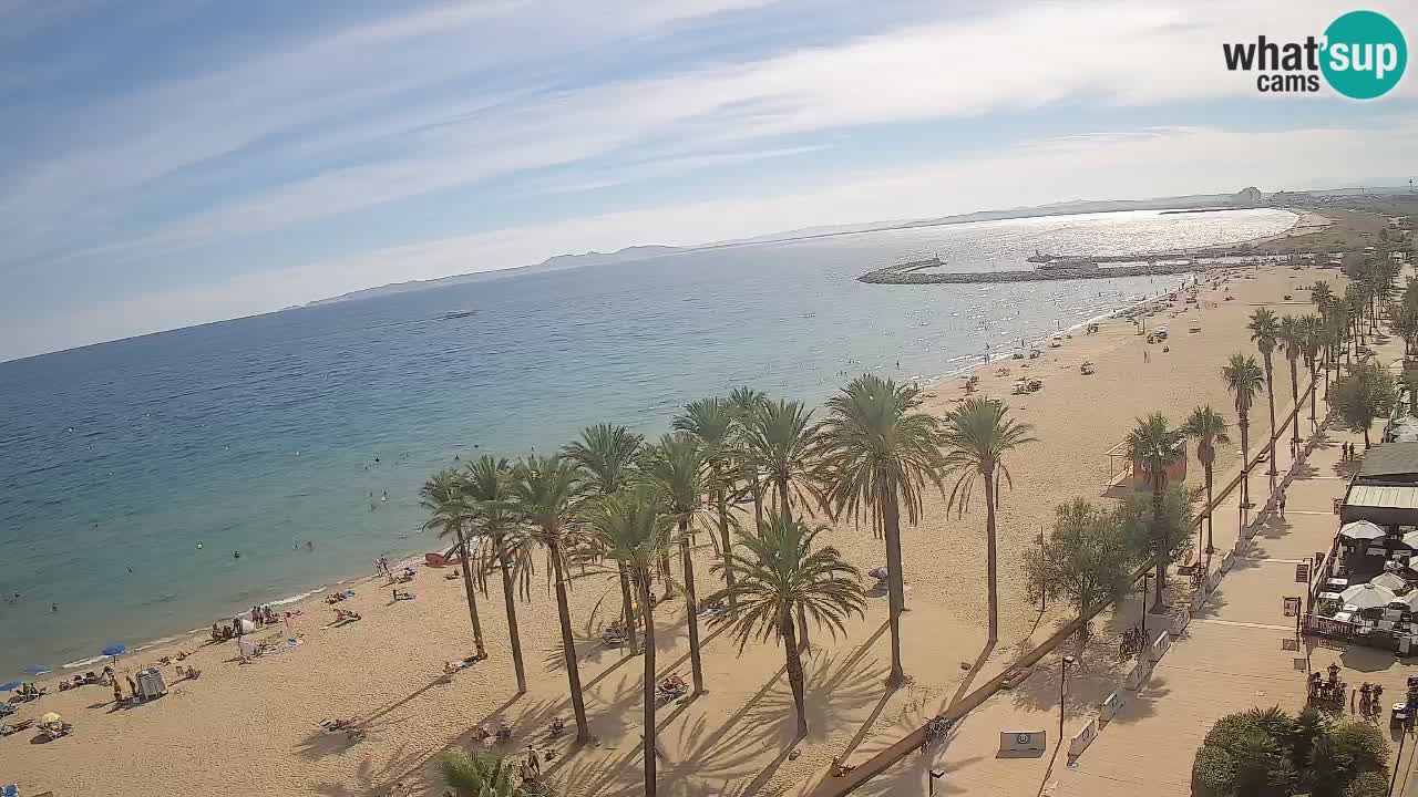 Kamera v Živo Roses plaža – pogled s hotela Montecarlo