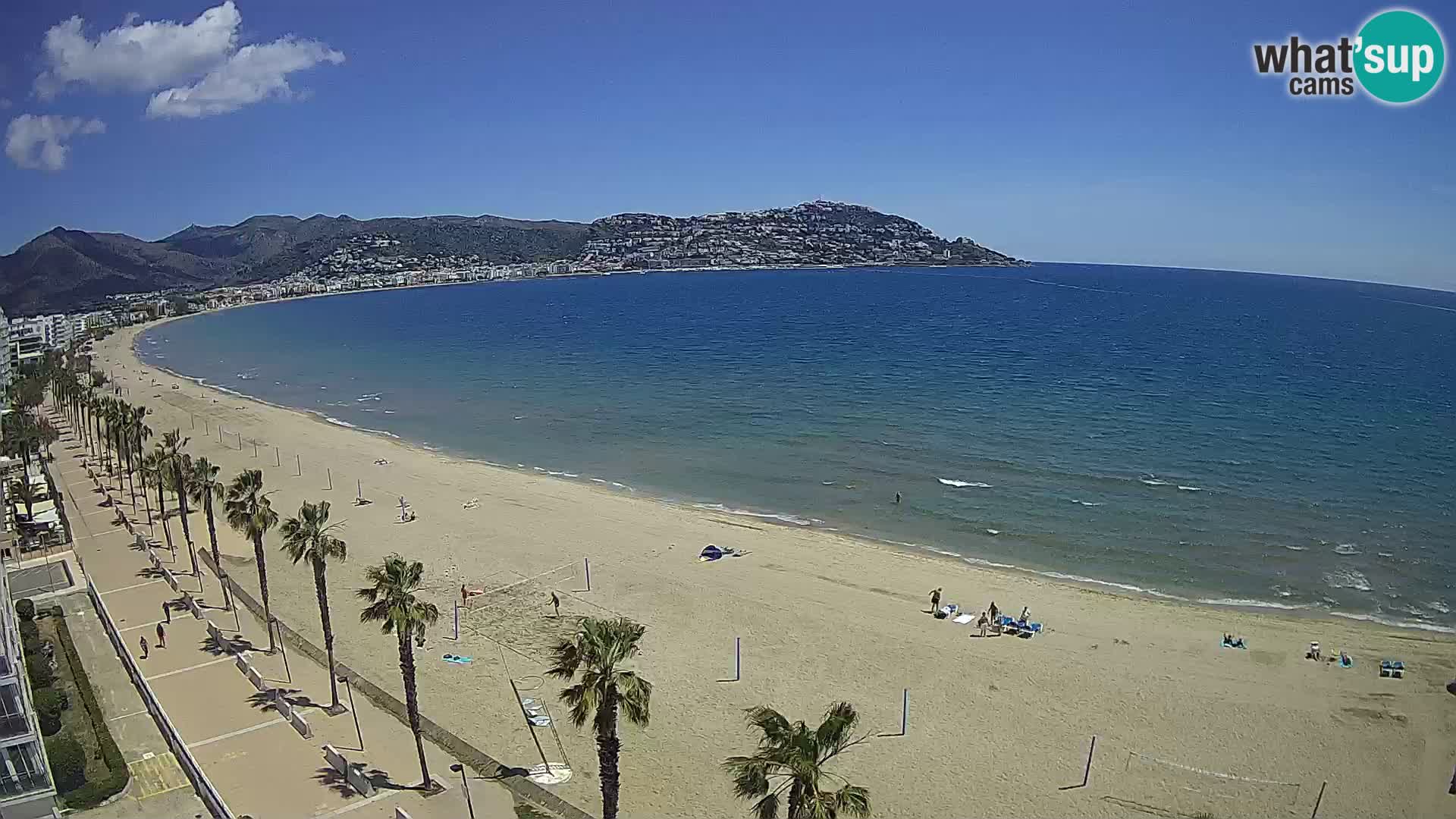 LIVEcam Roses plage Costa Brava – Hotel Montecarlo webcam Espagne