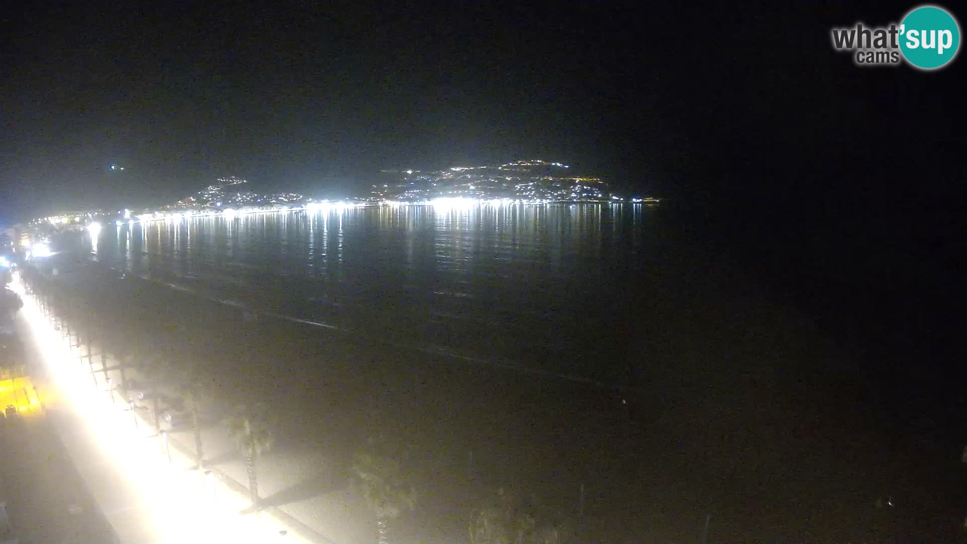 Live Roses Webcam Costa Brava beach view from MonteCarlo Hotel