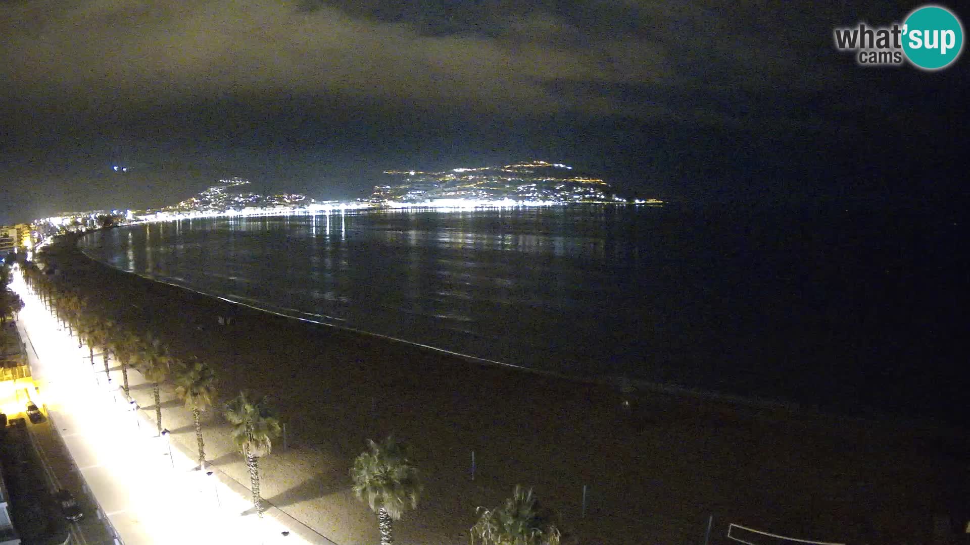 Live Roses Webcam Costa Brava beach view from MonteCarlo Hotel