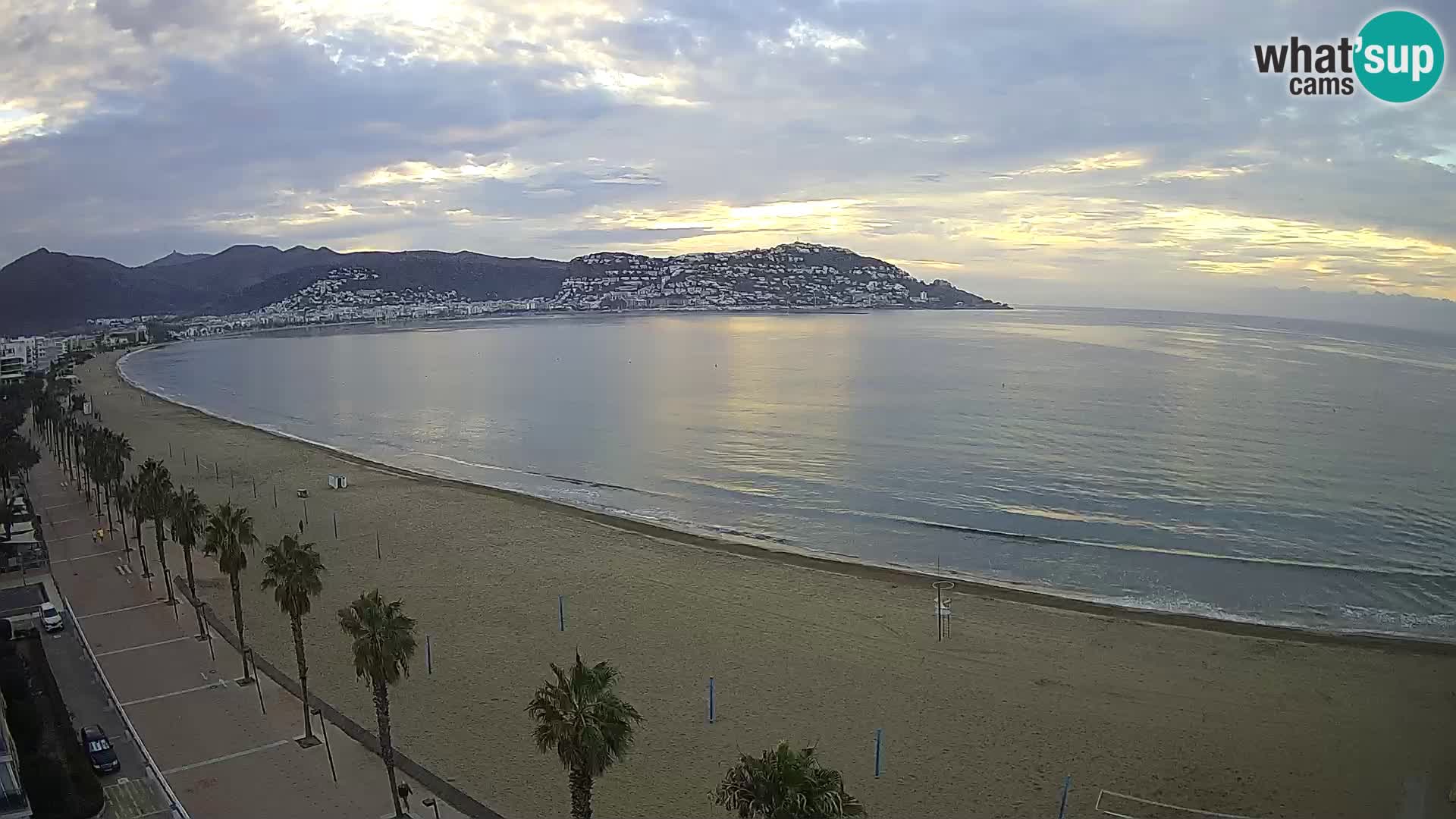 LIVEcam Roses plage Costa Brava – Hotel Montecarlo webcam Espagne