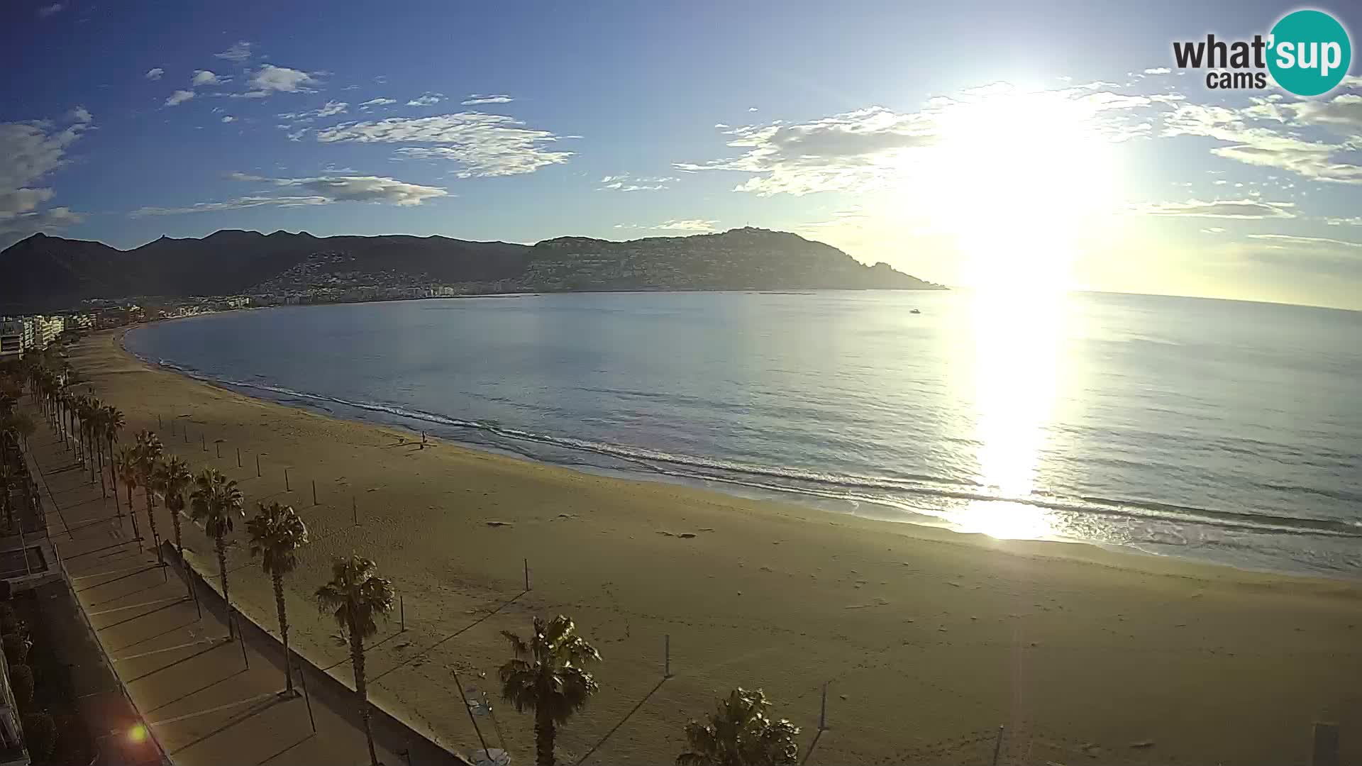 LIVEcam Roses plage Costa Brava – Hotel Montecarlo webcam Espagne