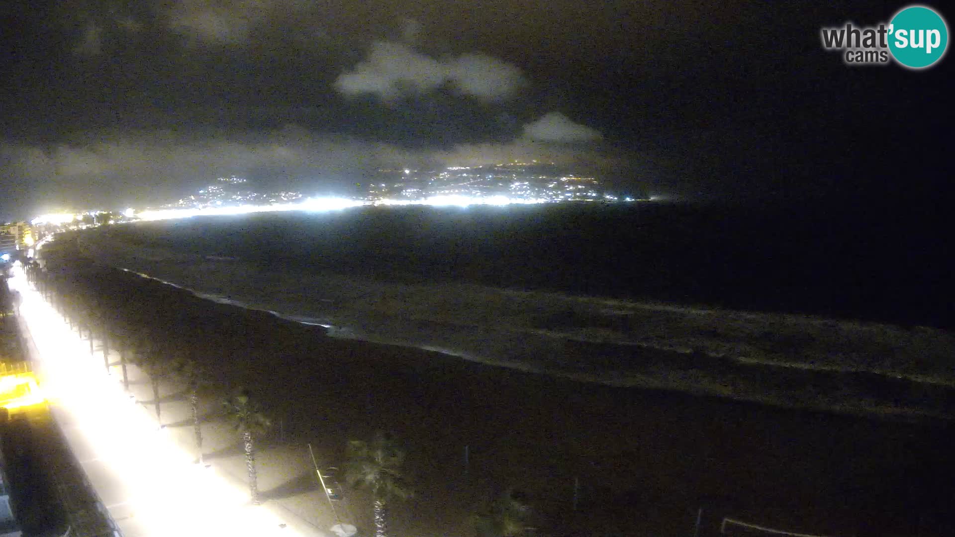 Live Roses Webcam Costa Brava beach view from MonteCarlo Hotel