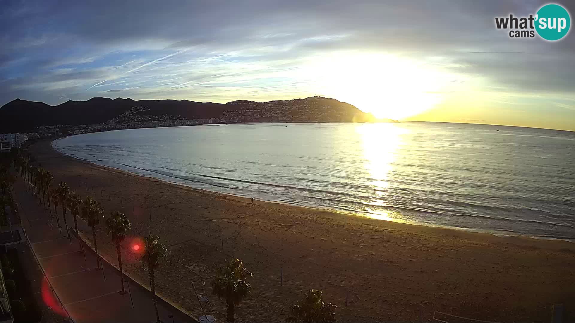 LIVEcam Roses plage Costa Brava – Hotel Montecarlo webcam Espagne