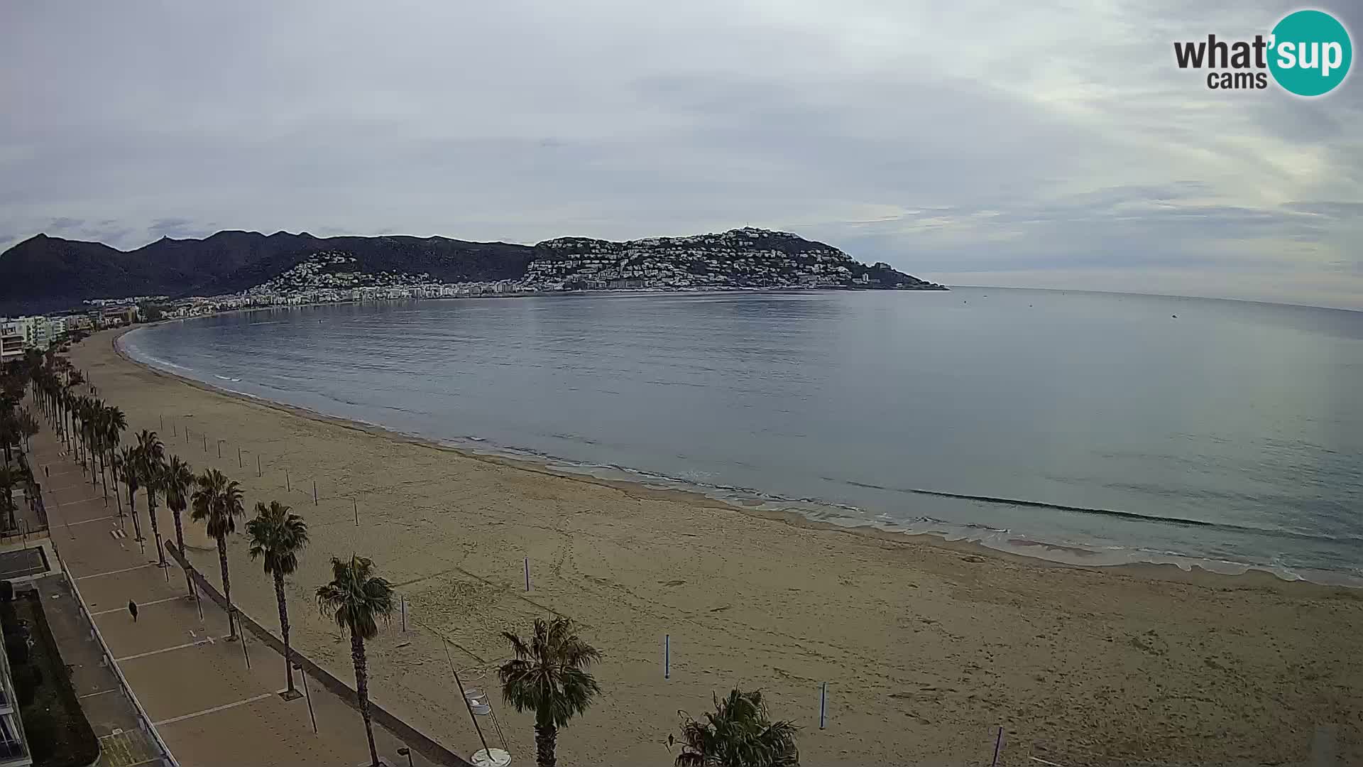 LIVEcam Roses plage Costa Brava – Hotel Montecarlo webcam Espagne