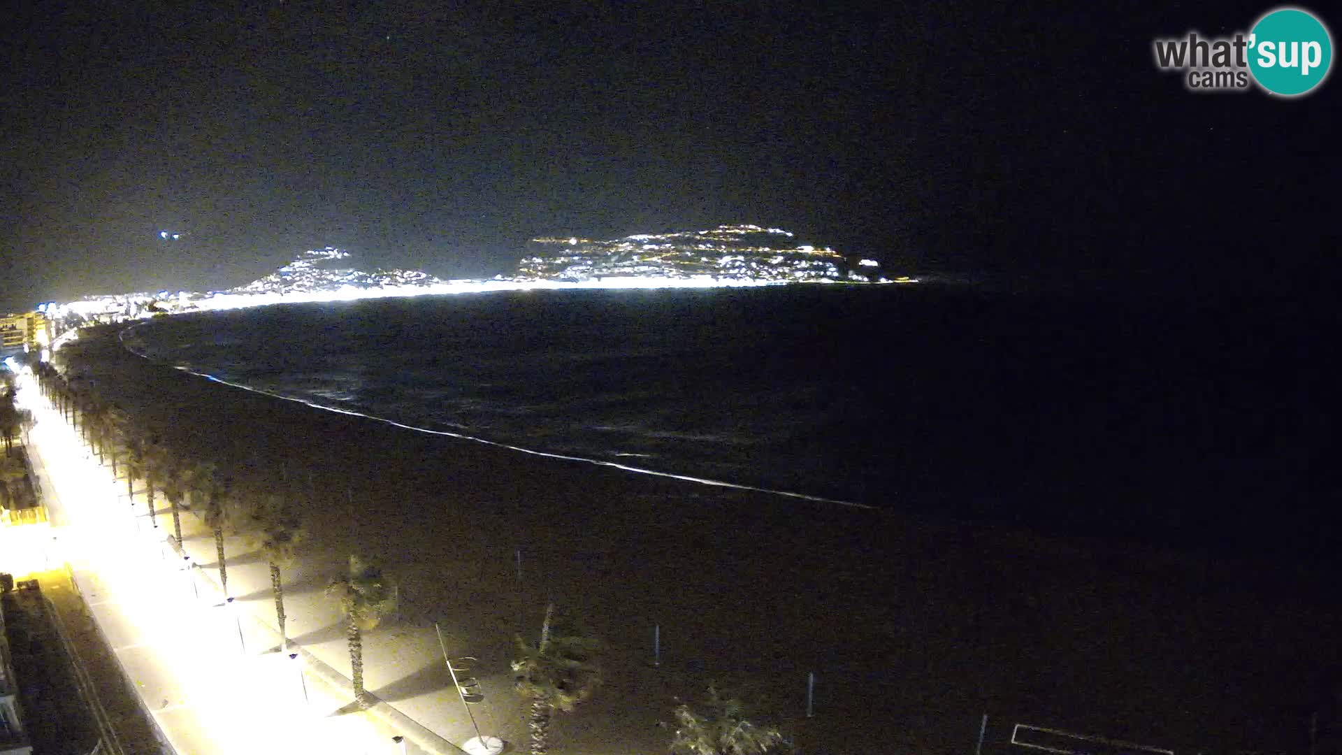 Live Roses Webcam Costa Brava beach view from MonteCarlo Hotel