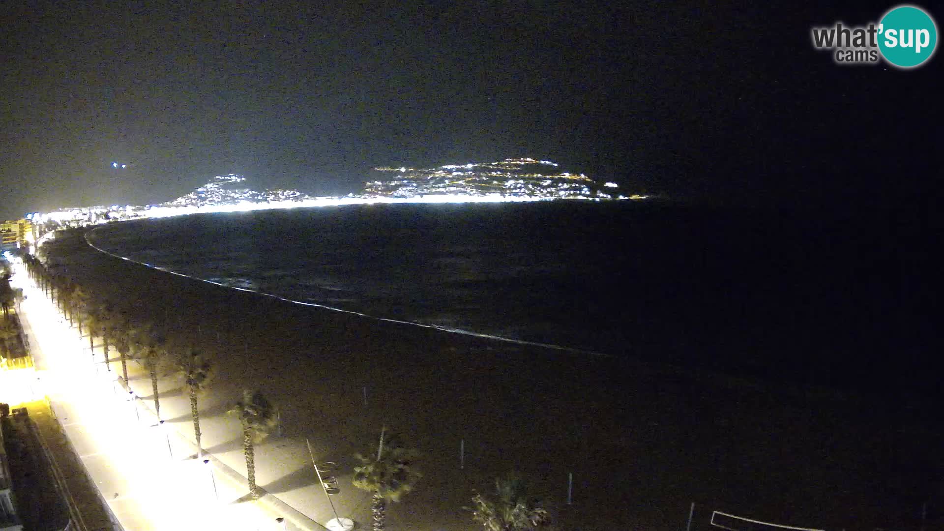 Live Roses Webcam Costa Brava beach view from MonteCarlo Hotel