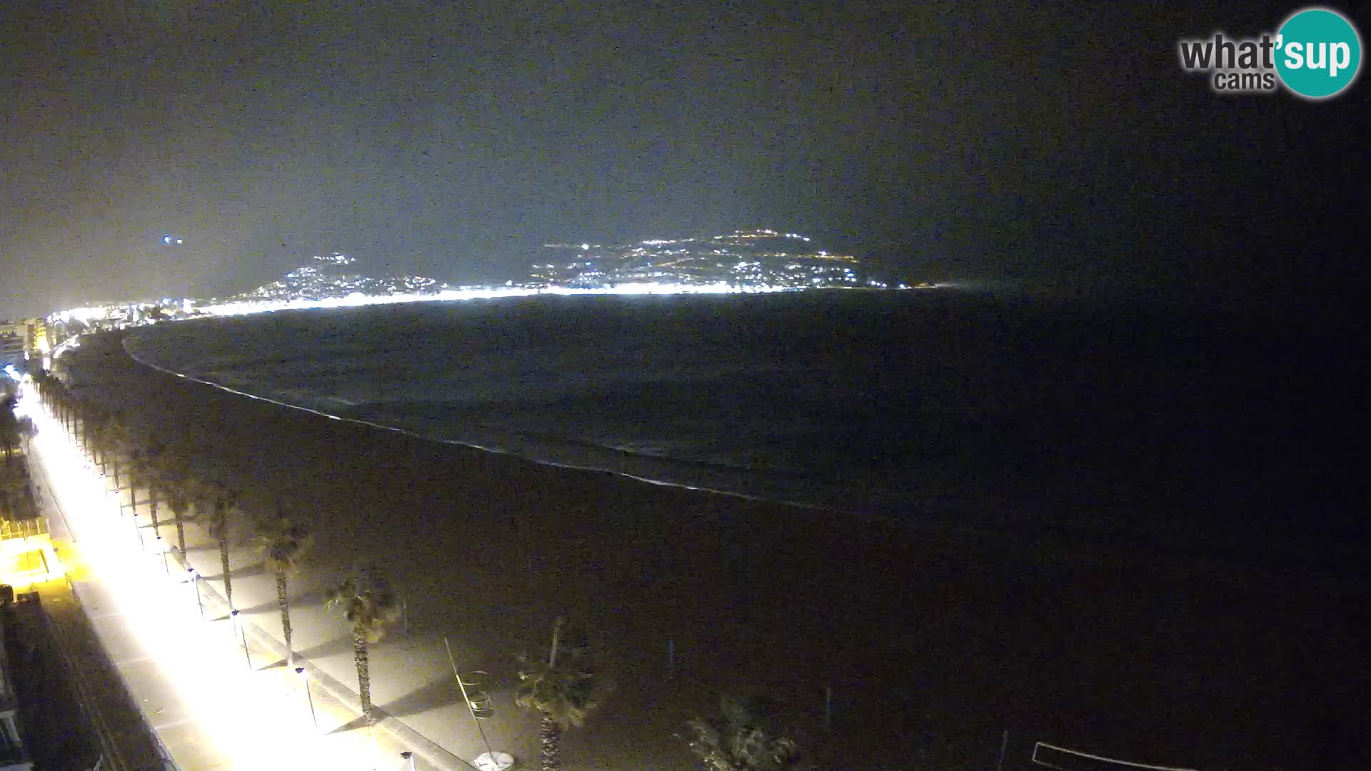 Live Roses Webcam Costa Brava beach view from MonteCarlo Hotel