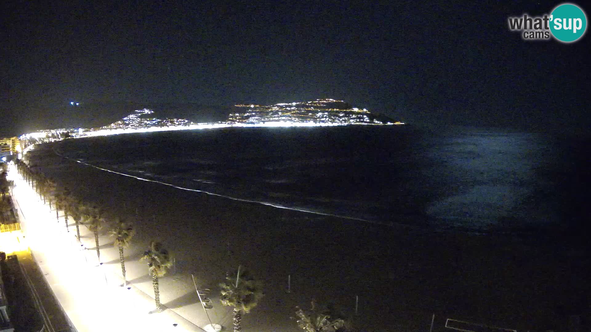 Live Roses Webcam Costa Brava beach view from MonteCarlo Hotel