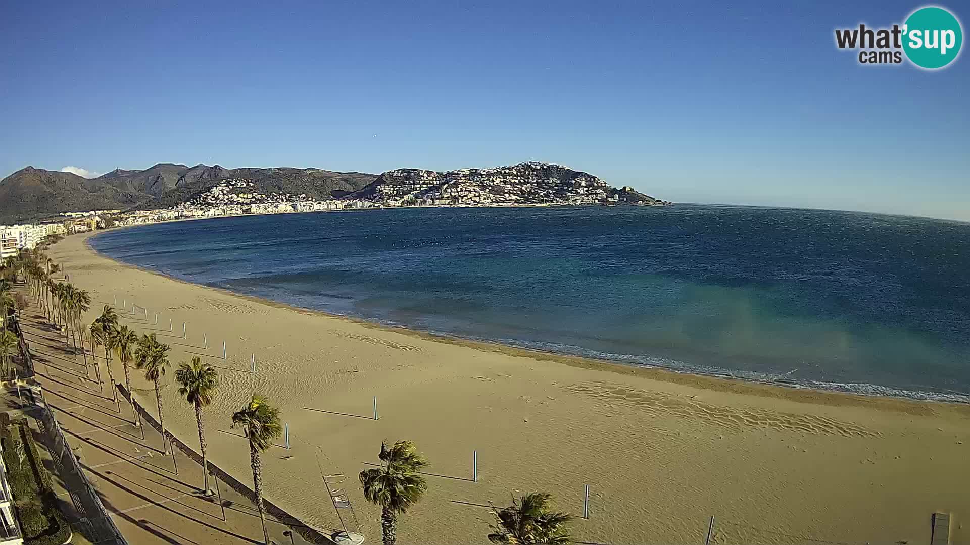 LIVEcam Roses plage Costa Brava – Hotel Montecarlo webcam Espagne