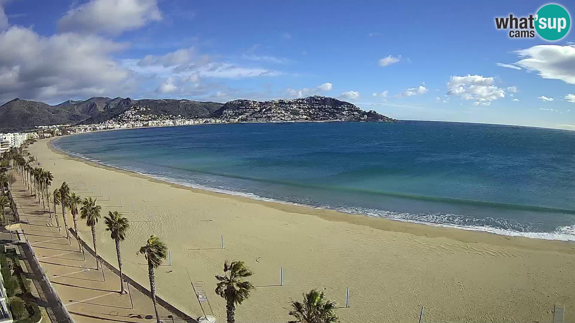 LIVEcam Roses plage Costa Brava – Hotel Montecarlo webcam Espagne