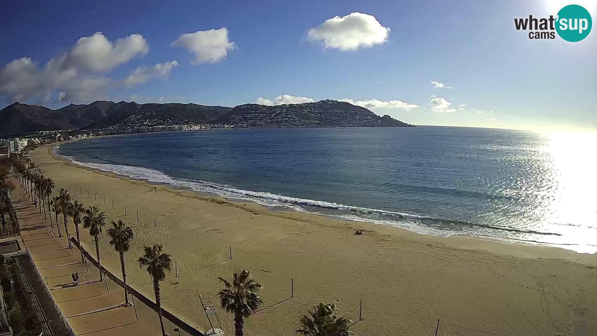 LIVEcam Roses plage Costa Brava – Hotel Montecarlo webcam Espagne