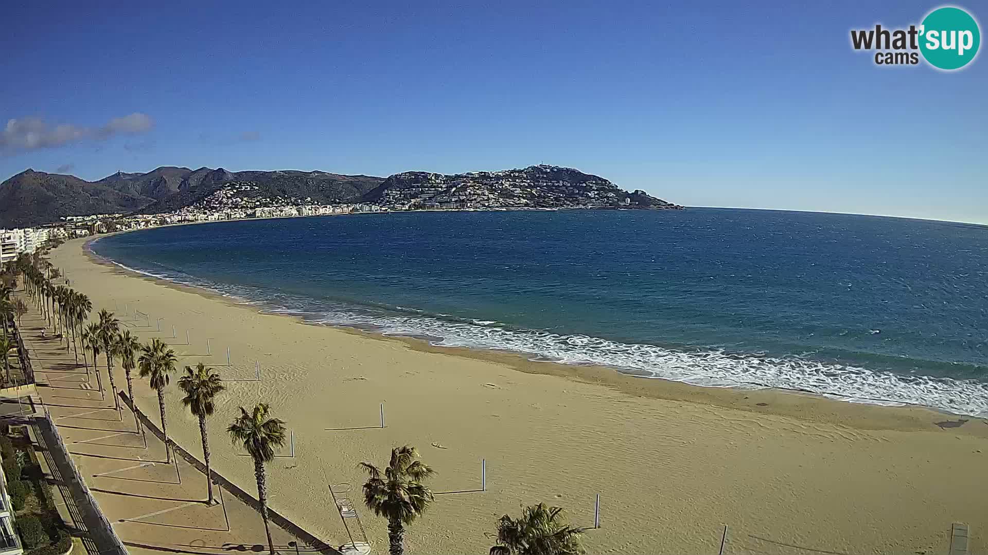 LIVEcam Roses plage Costa Brava – Hotel Montecarlo webcam Espagne