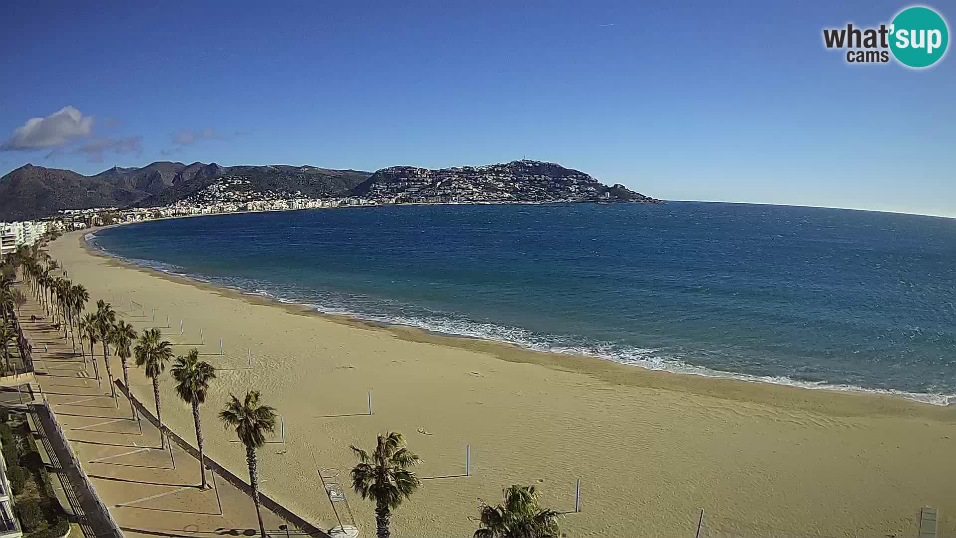 LIVEcam Roses plage Costa Brava – Hotel Montecarlo webcam Espagne