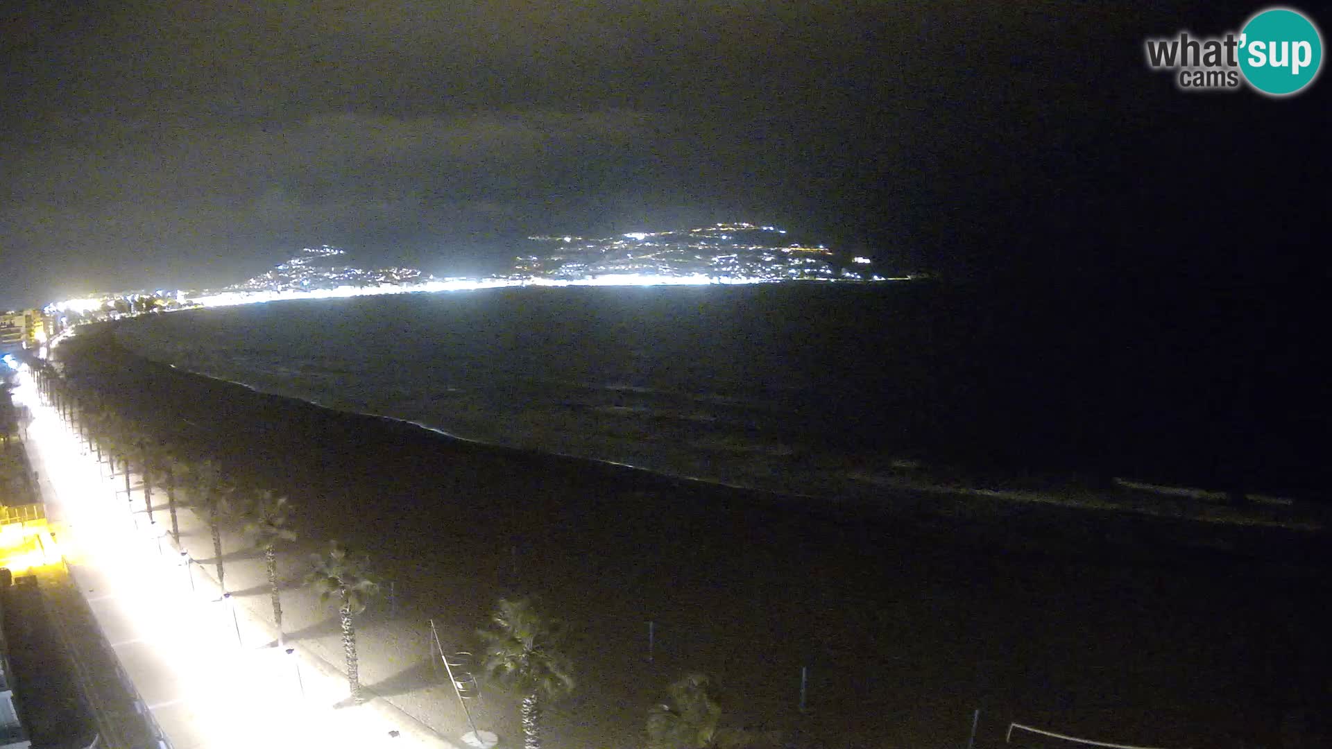 Live Roses Webcam Costa Brava beach view from MonteCarlo Hotel