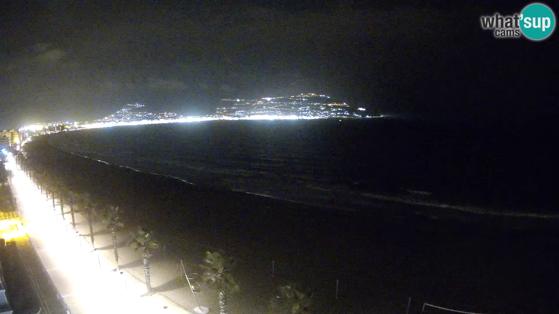 Live Roses Webcam Costa Brava beach view from MonteCarlo Hotel