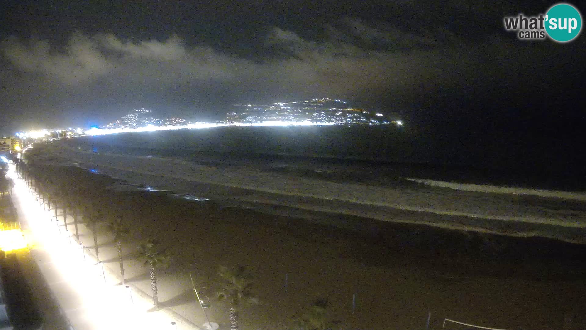 Live Roses Webcam Costa Brava beach view from MonteCarlo Hotel