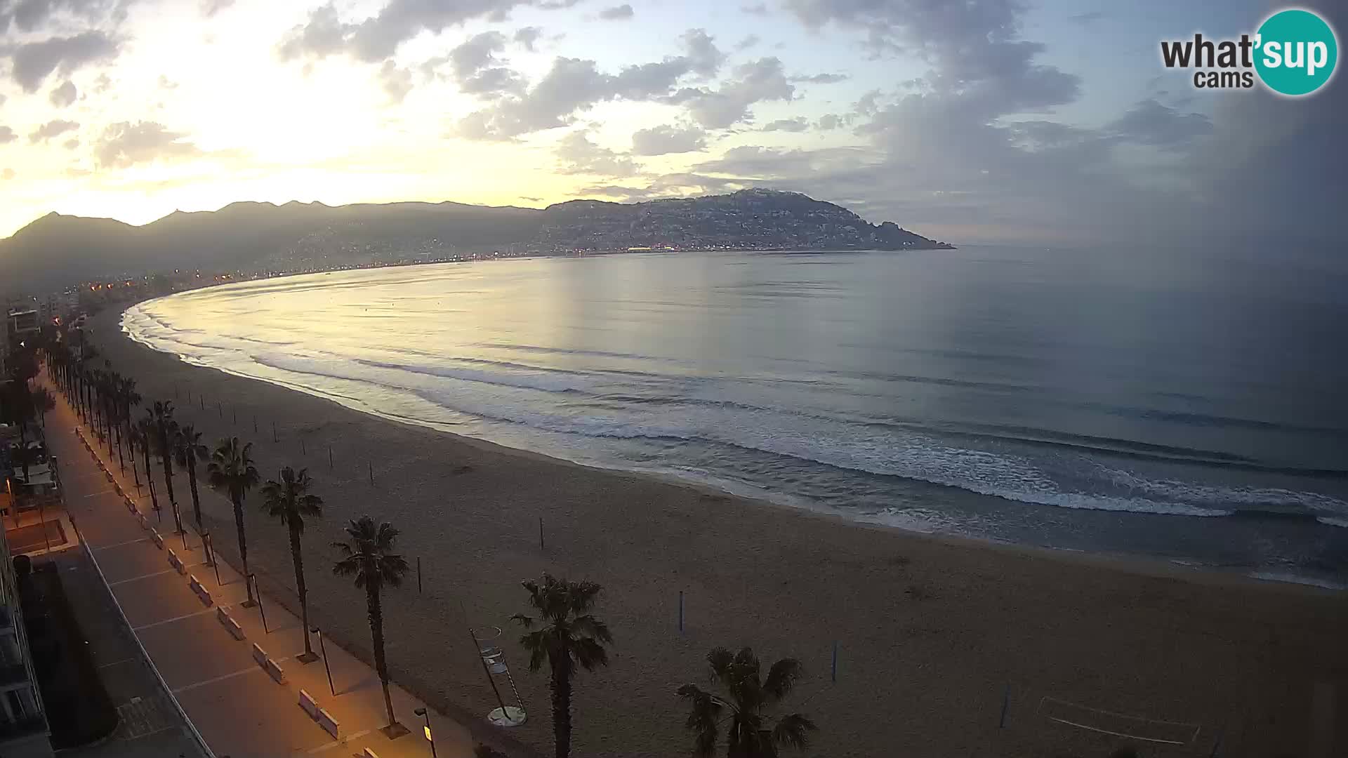 LIVEcam Roses plage Costa Brava – Hotel Montecarlo webcam Espagne