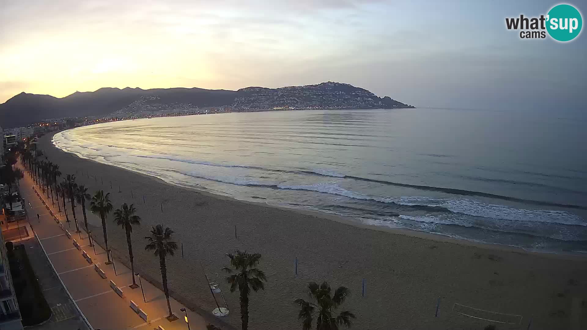 LIVEcam Roses plage Costa Brava – Hotel Montecarlo webcam Espagne