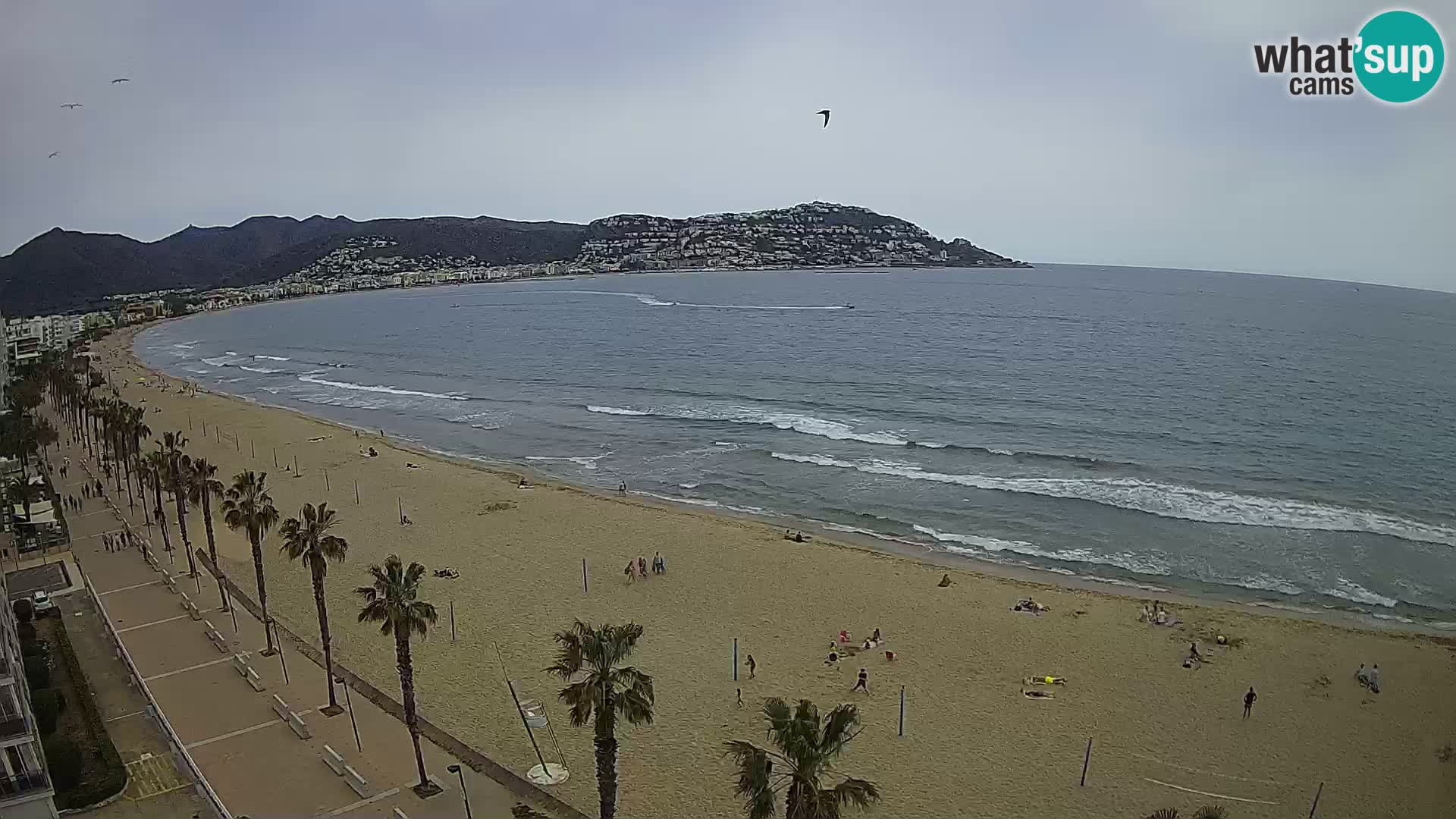 LIVEcam Roses plage Costa Brava – Hotel Montecarlo webcam Espagne