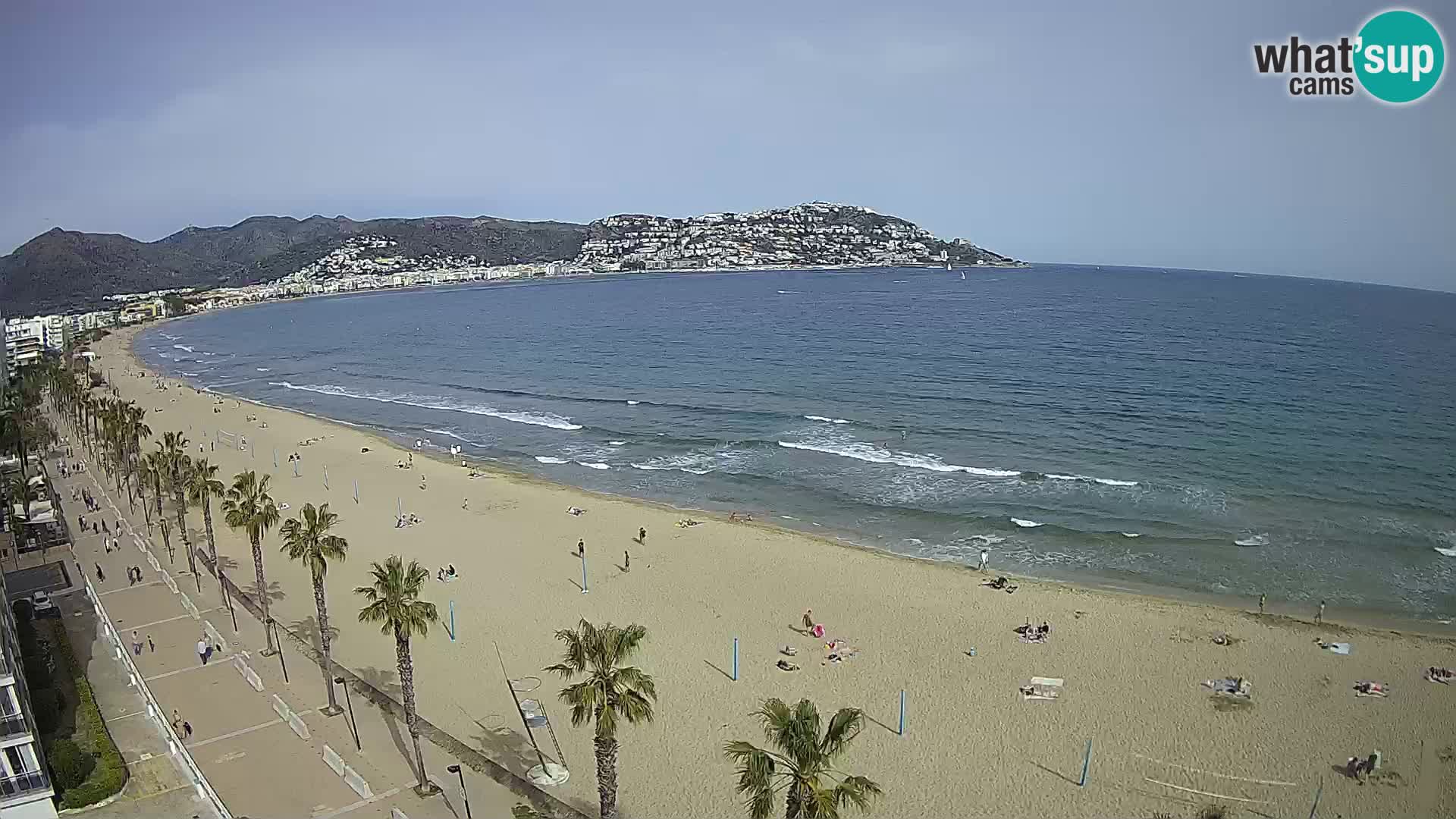 LIVEcam Roses plage Costa Brava – Hotel Montecarlo webcam Espagne