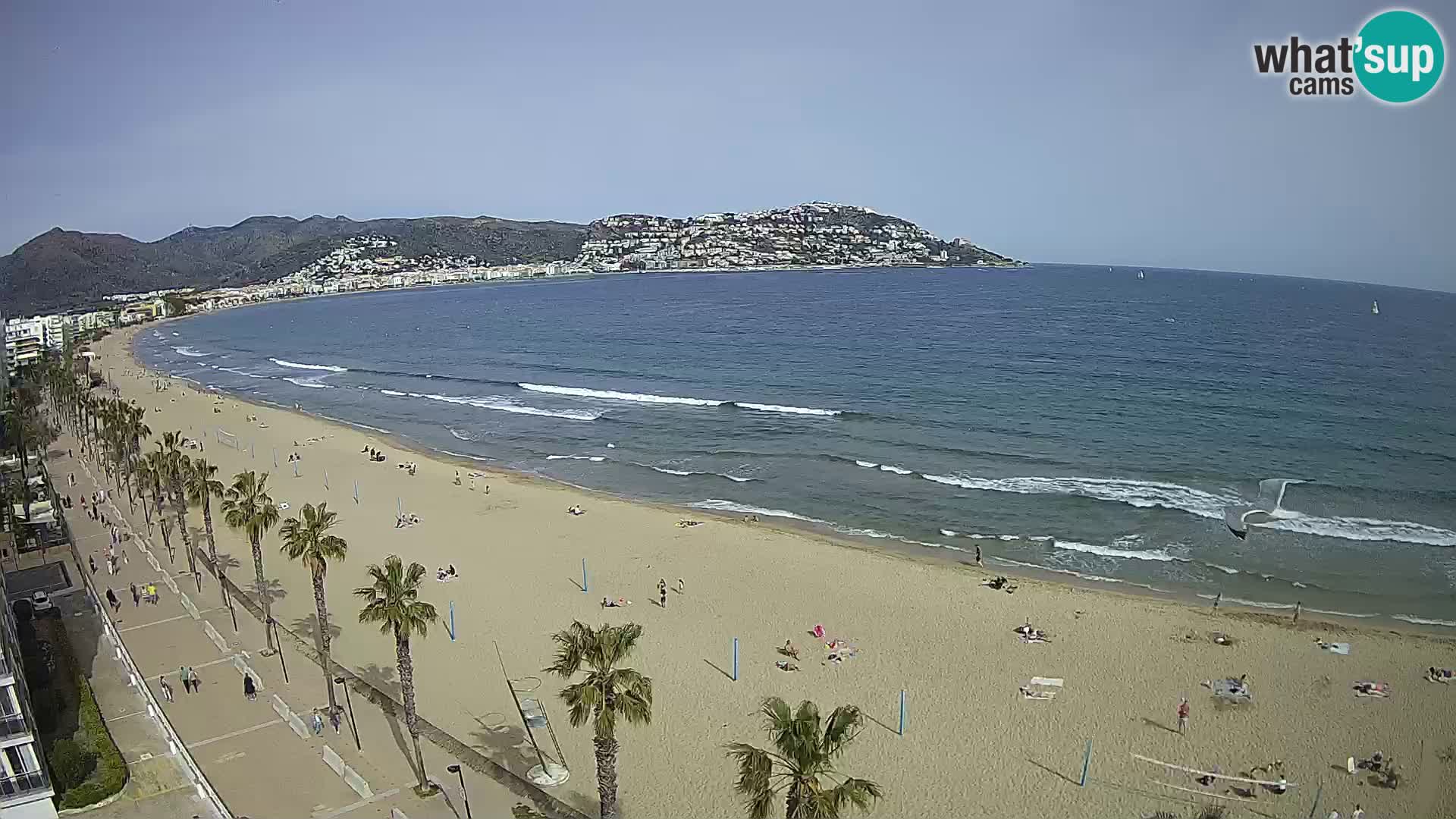 LIVEcam Roses plage Costa Brava – Hotel Montecarlo webcam Espagne