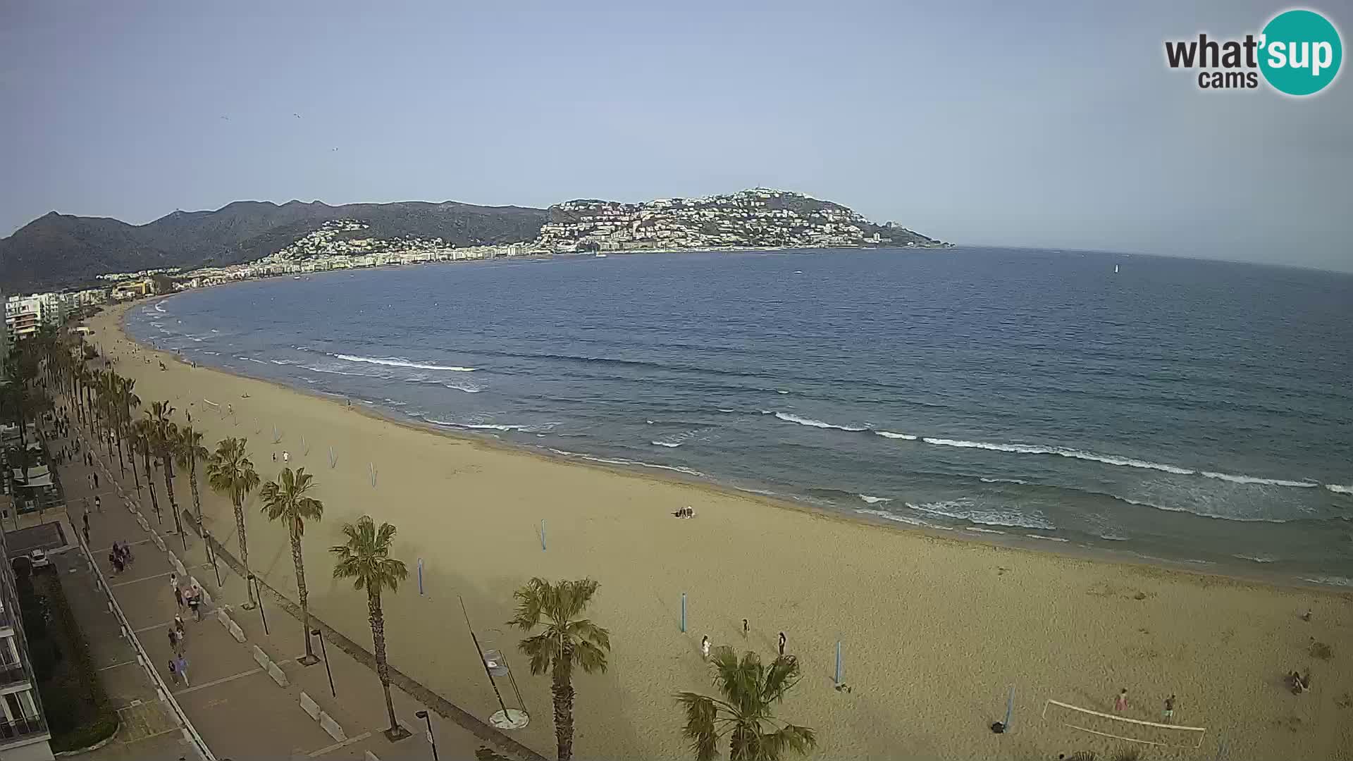 LIVEcam Roses plage Costa Brava – Hotel Montecarlo webcam Espagne