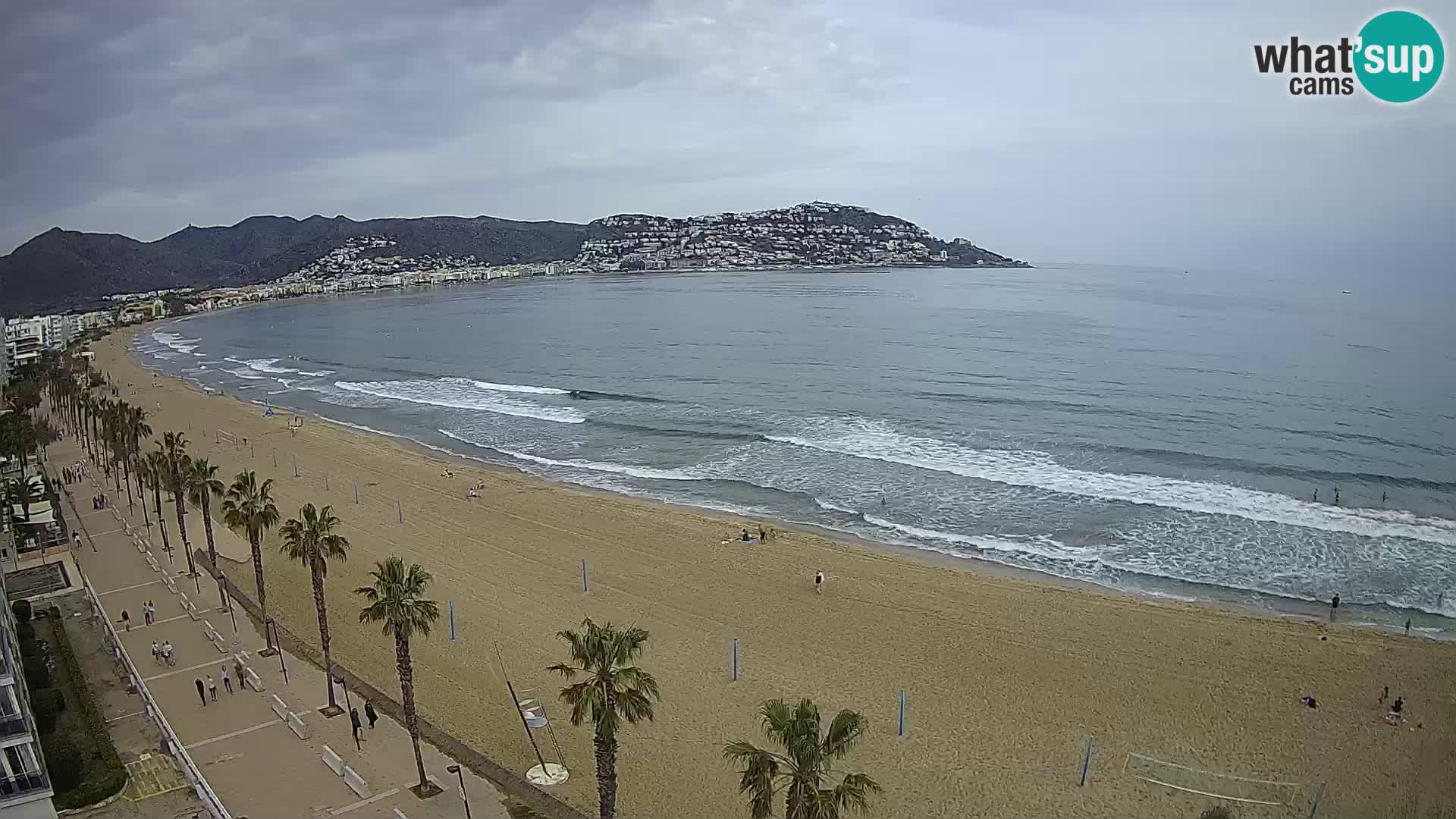 LIVEcam Roses plage Costa Brava – Hotel Montecarlo webcam Espagne