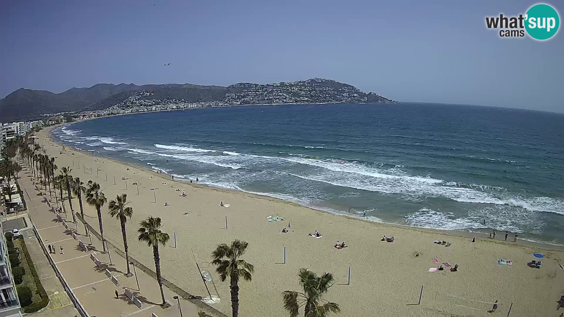 Live cam Roses  – Costa Brava spiaggia – Hotel MonteCarlo