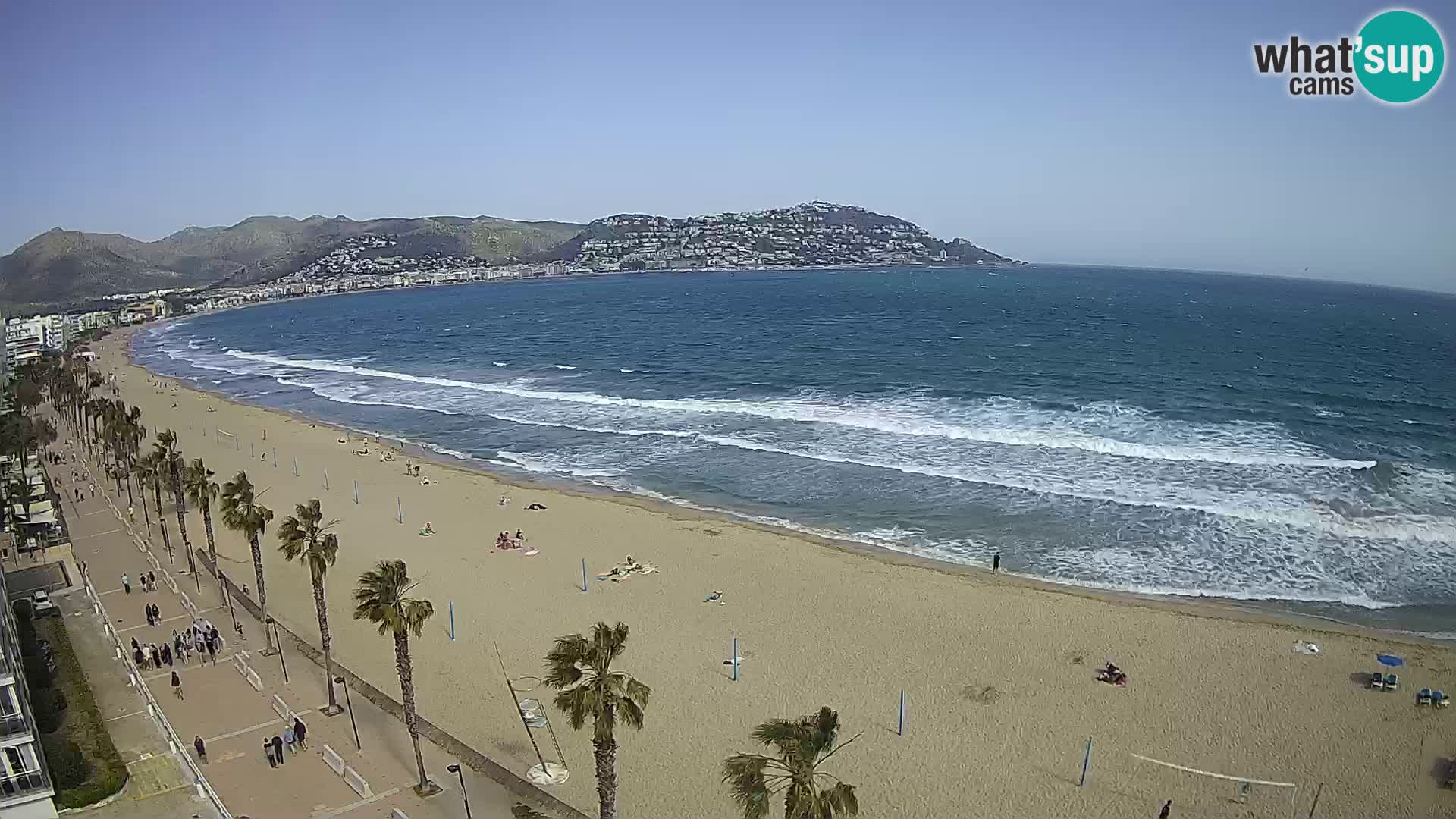 Live cam Roses  – Costa Brava spiaggia – Hotel MonteCarlo